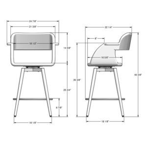 sorrento 41539 Amisco barstool