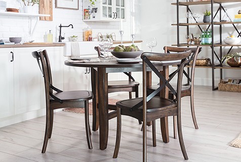 farmhouse furniture at barstools and dinettes